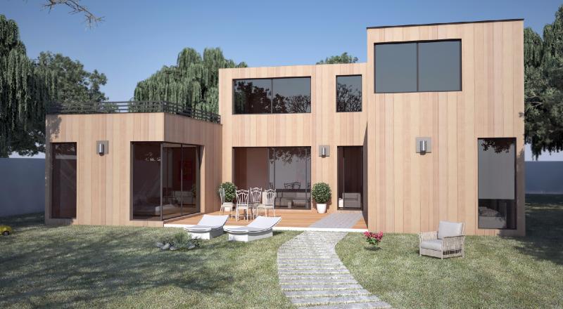 Maison en bois architecte